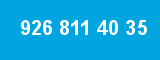 926 811 40 35